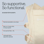 Ergobaby Embrace Newborn Baby Carrier, Soft, Cosy & Lightweight Newborn Ready Carrier, Ergonomic “M” Position, Padded Head & Neck Support, Adjustable Waistbelt & Cross Straps, 2 Carry Positions, Easy to Use, 3-11 Kgs, 0-12 Months, Cream