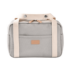Beaba Mini Paris Baby Diaper Bag – Multifunctional Travel Baby Bag with 5L Capacity, Multi-Pocket Organizer with Stroller Clips, 100% Cotton, Ideal for Moms & Dads