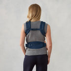 Ergobaby Omni Deluxe Baby Carrier, Lightweight Breathable Soft Mesh, Enhanced Lumbar Support, Adjustable Waistbelt & Cross Straps, Privacy Hood, 4 Carry Positions, 6 Storage Pockets, 3-20Kgs, 0-4 years, Midnight  Blue