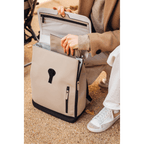 Beaba Oslo Baby Diaper Bag – Multifunctional Travel Baby Backpack with Large Capacity, Multi-Pocket Organizer with Changing Pad, Insulated Bottle Pouch & Stroller Clips – Ideal for Moms & Dads On the Go