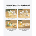 Momcozy KleanPal Pro Baby Bottle Washer and Sterilizer-Fast Steam Cleaning & One-Touch Operation-9 Cleaning Mode