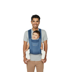 Ergobaby Embrace Newborn Baby Carrier, Soft, Cosy & Lightweight Newborn Ready Carrier, Ergonomic “M” Position, Padded Head & Neck Support, Adjustable Waistbelt & Cross Straps, 2 Carry Positions, Easy to Use, 3-11 Kgs, 0-12 Months, Blue