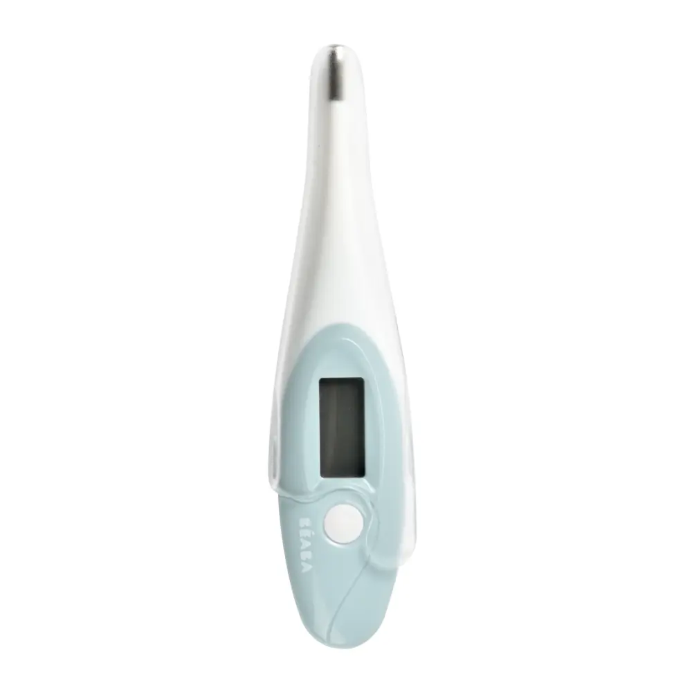 Beaba 9 Baby Toiletry & Grooming Essentials, Includes Thermometer, Hairbrush, Nail Clippers, Nasal Aspirator, Gum Massaging Toothbrush, Teether Baby Scissors, Bath Thermometer, Nail File, and Multi-Compartment Travel Pouch