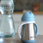Beaba Stainless Steel Straw Cup - 250 ml