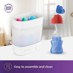 Philips Avent Sipper Bottle for Kids- | Leak proof design | Easy grip with Silicone Handle| BPA Free | Microwave safe | Ideal for 9m+ |200ml | Pack of 1 | Assorted colours (Blue/Purple)
