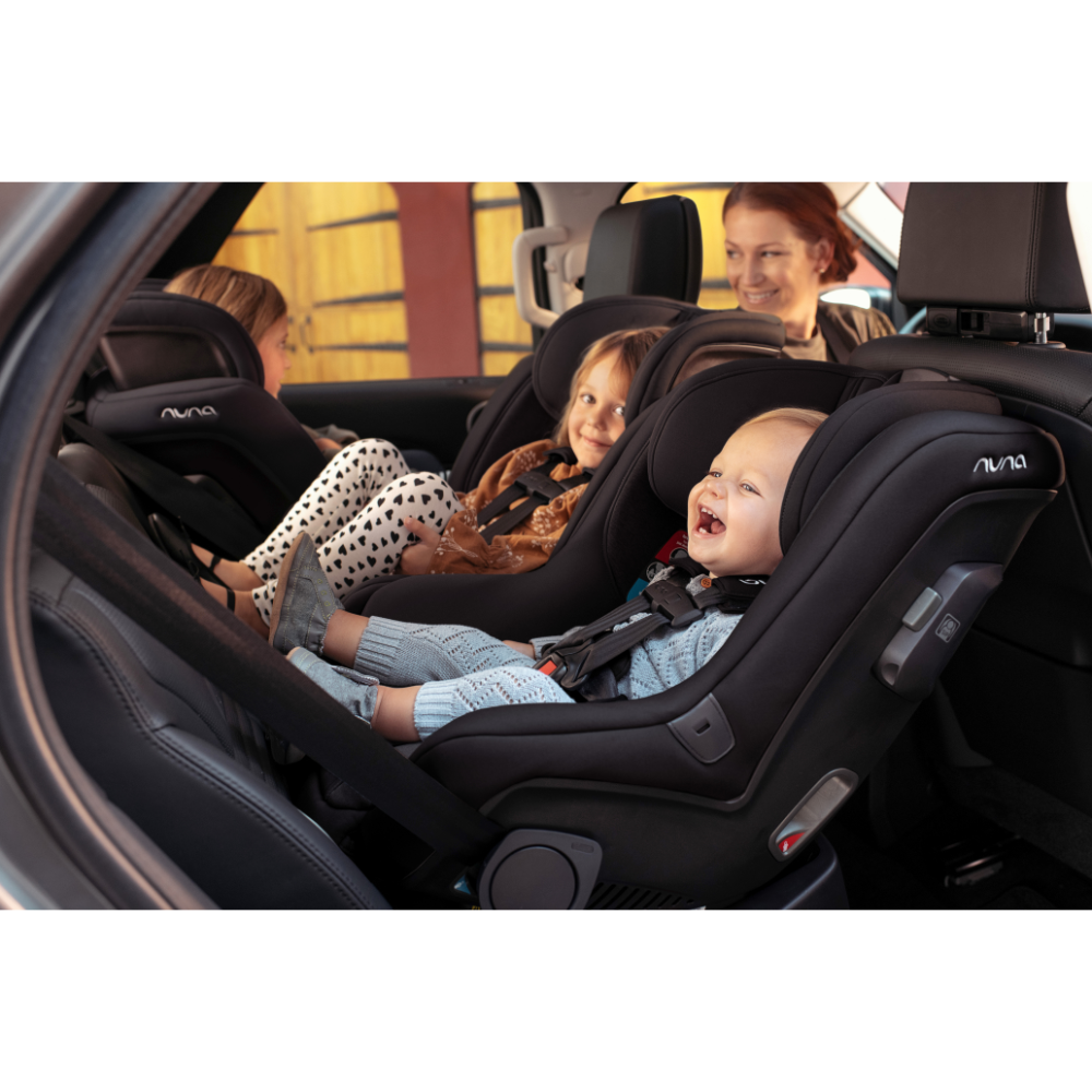 Nuna Rava Baby Car Seat-Convertible (Front & Rear Facing)-FAA Certified-10 Positions Recline-With Advanced Safety Technology-2 Years Warranty-For 0 to 7Y (Upto 30Kg) - Caviar