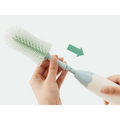 Momcozy Weaning Accessories Push-Press Design Bottle Brush Kit-Press Bubble Style Green