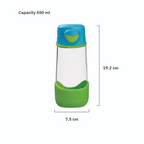 B.Box Flip Top Lid Spout Drink Bottle for kids - Leak Proof & Easy to Carry 450ml