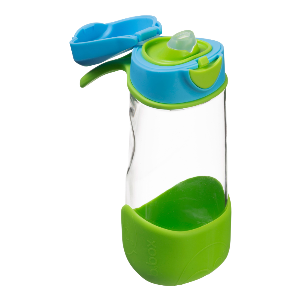 B.Box Flip Top Lid Spout Drink Bottle for kids - Leak Proof & Easy to Carry 450ml