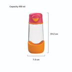 B.Box Flip Top Lid Spout Drink Bottle for kids - Leak Proof & Easy to Carry 450ml