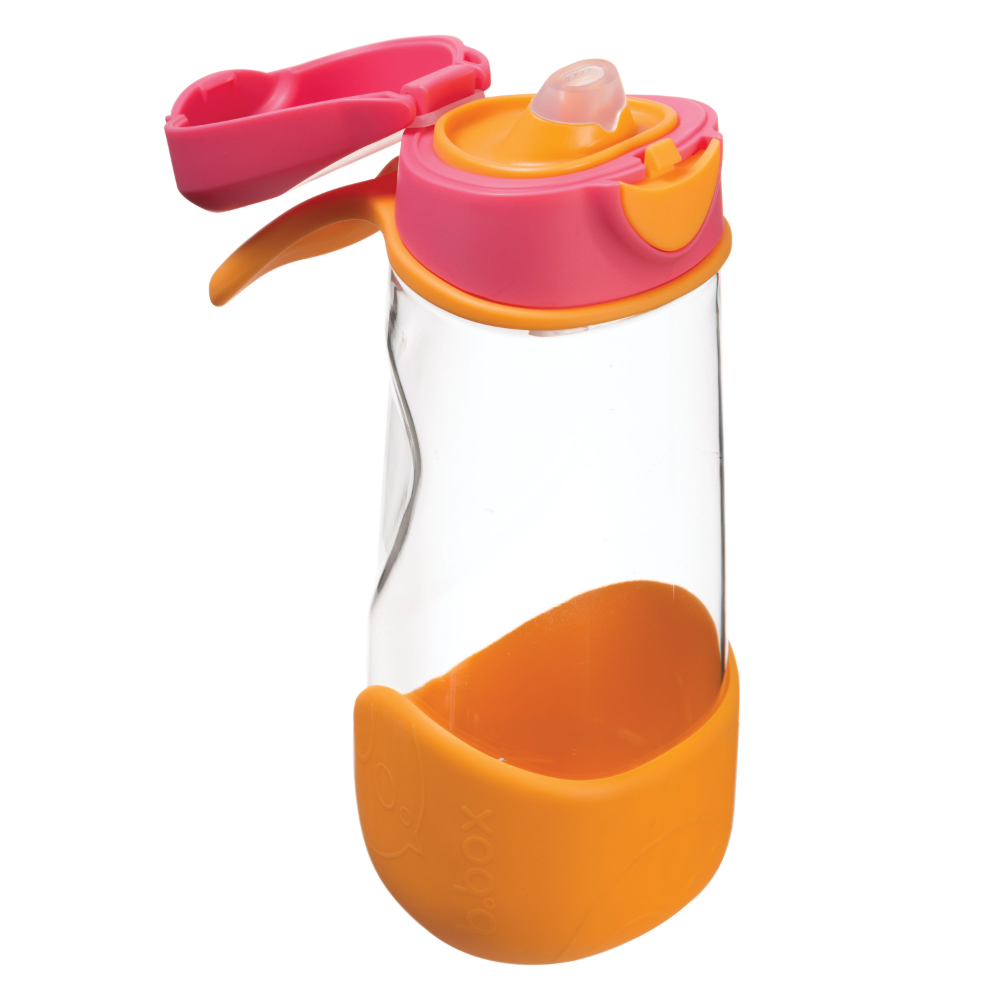 B.Box Flip Top Lid Spout Drink Bottle for kids - Leak Proof & Easy to Carry 450ml