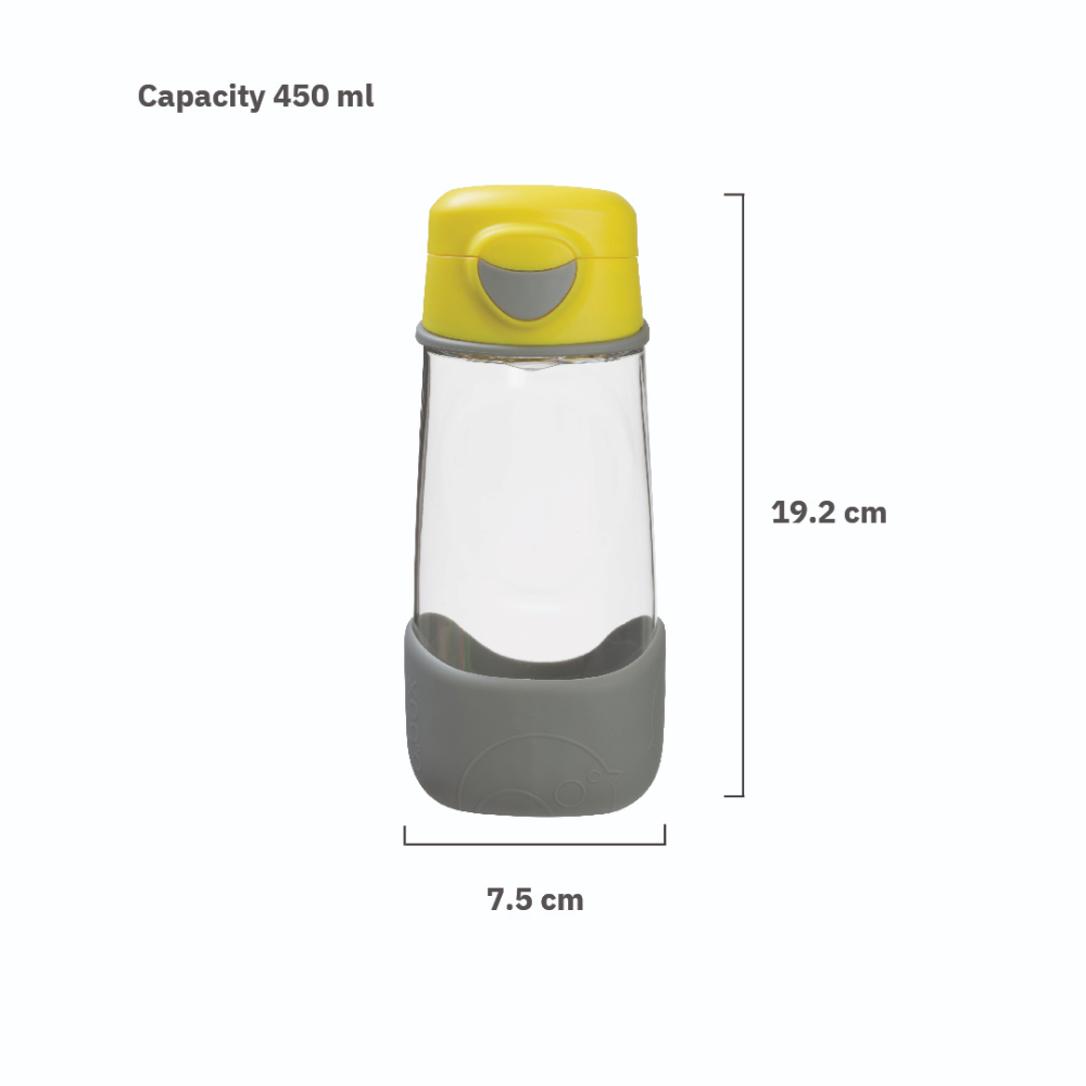 B.Box Flip Top Lid Spout Drink Bottle for kids - Leak Proof & Easy to Carry 450ml
