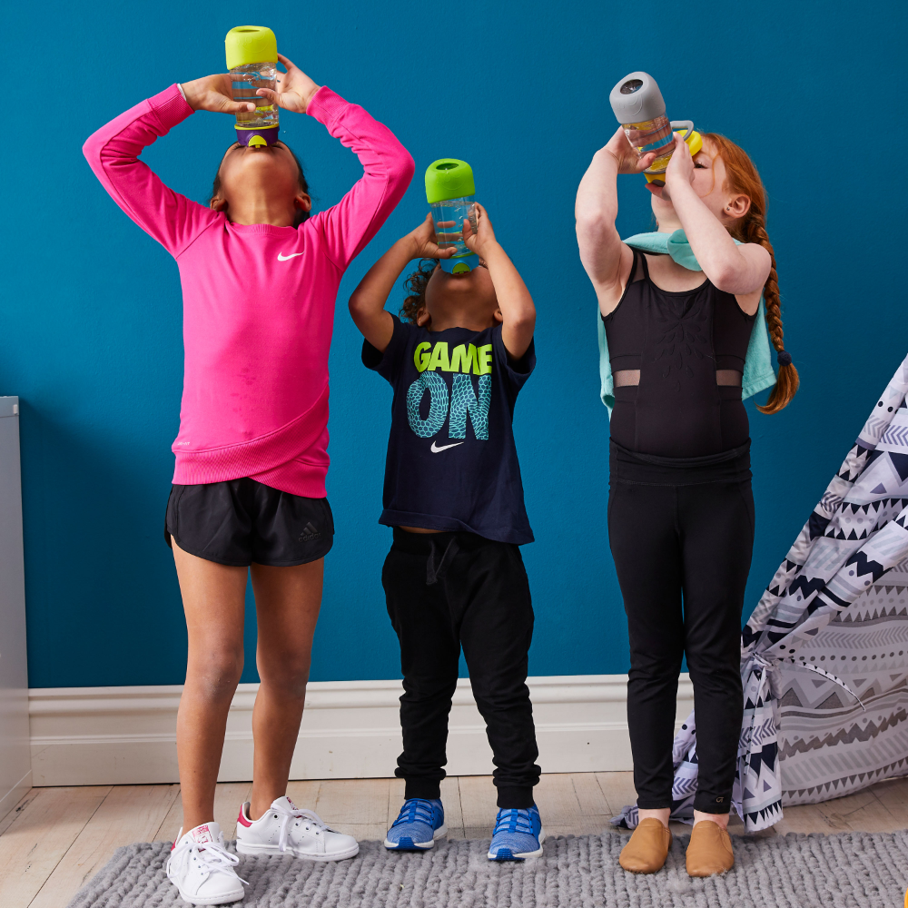B.Box Flip Top Lid Spout Drink Bottle for kids - Leak Proof & Easy to Carry 450ml