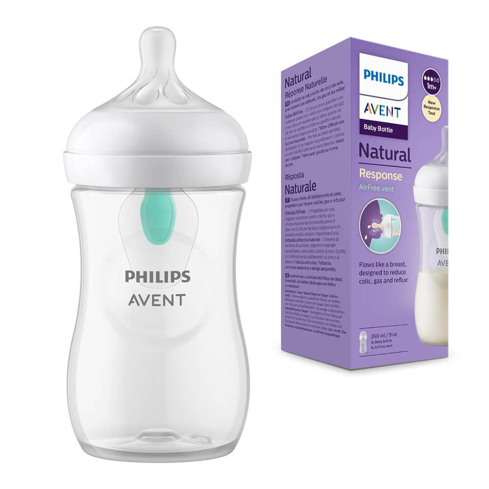 Philips Avent Natural Response Baby Bottle BPA Free with Airfree Vent
