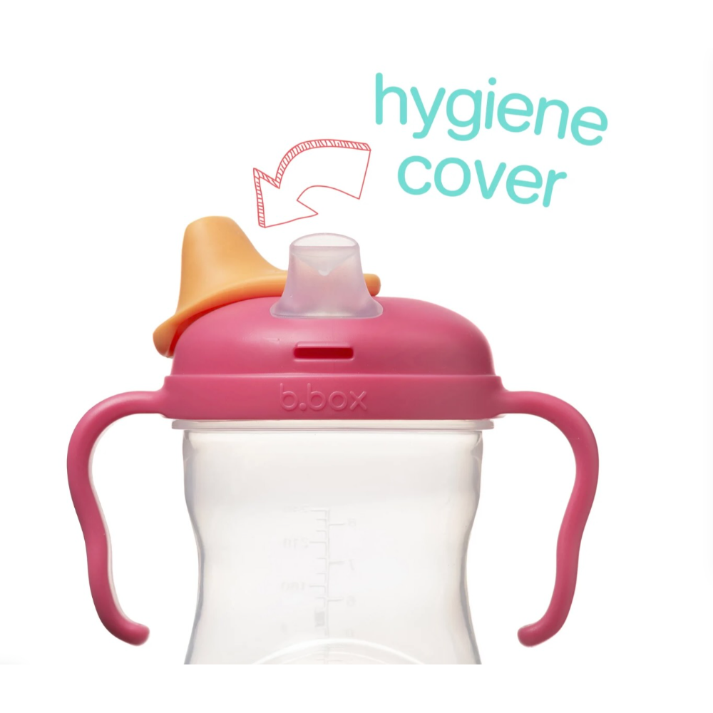B.Box Soft Spout Sippy Cup (240ml) - Gentle Silicone Spout, Easy-Grip Handles & Leak-Proof Design