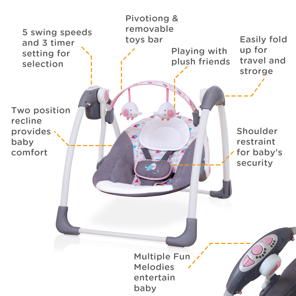 Mastela Deluxe Portable Swing