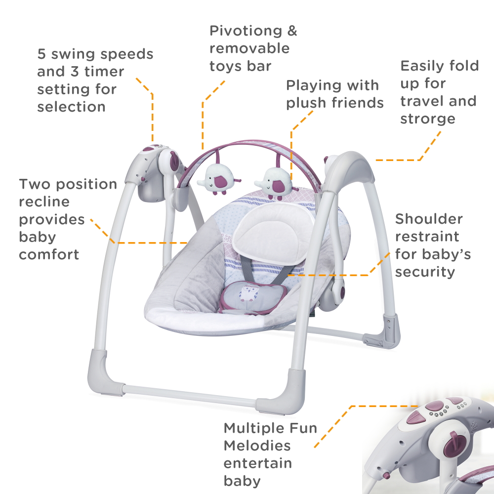 Mastela Deluxe Portable Swing