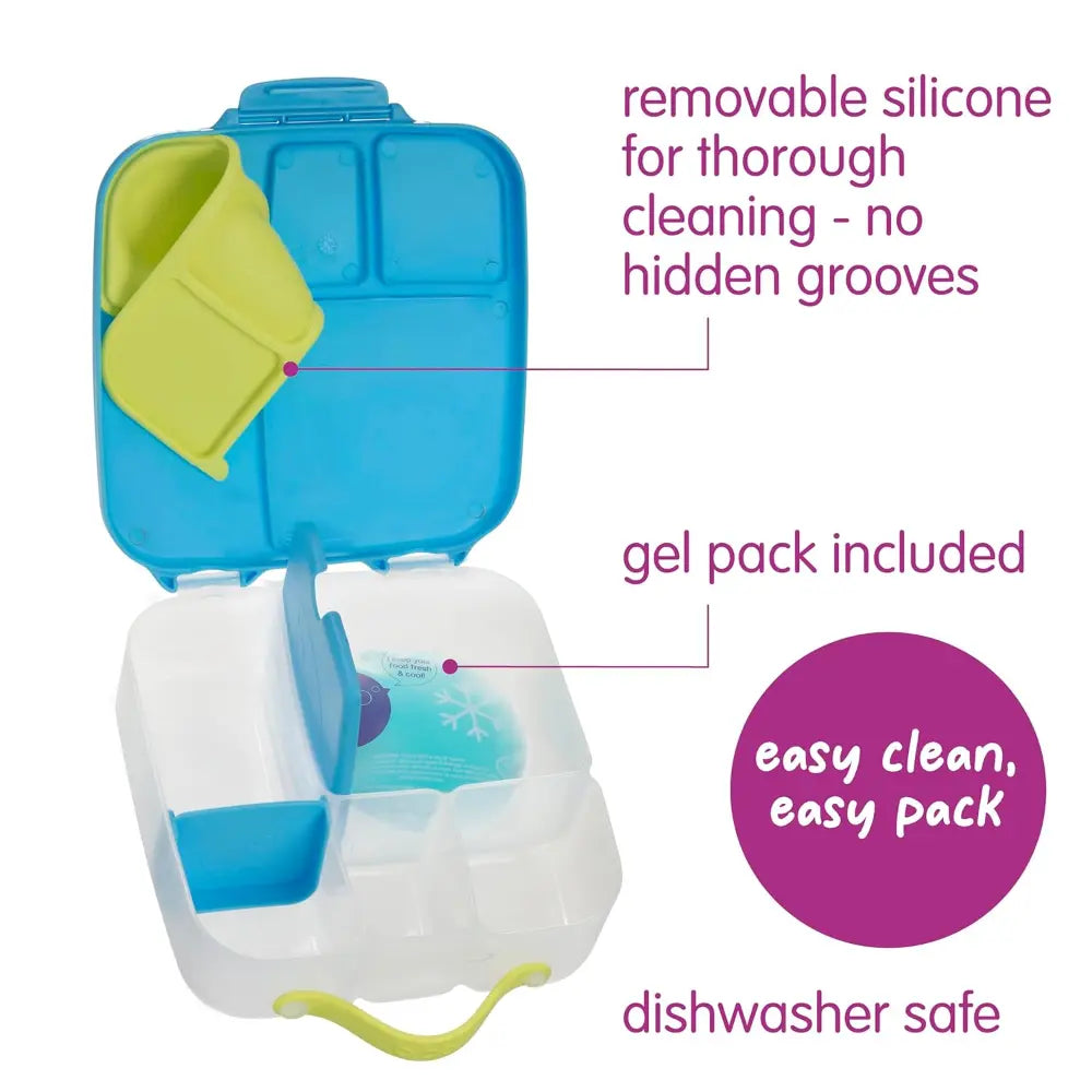 B.Box Leakproof Bento Style Big Lunchbox for Kids with 5 sections - ideal for School Lunch