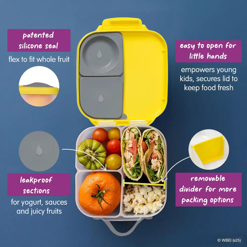 B.Box Leakproof Bento Style Mini Lunchbox for Kids- A Handy Option for Kids 1L Capacity