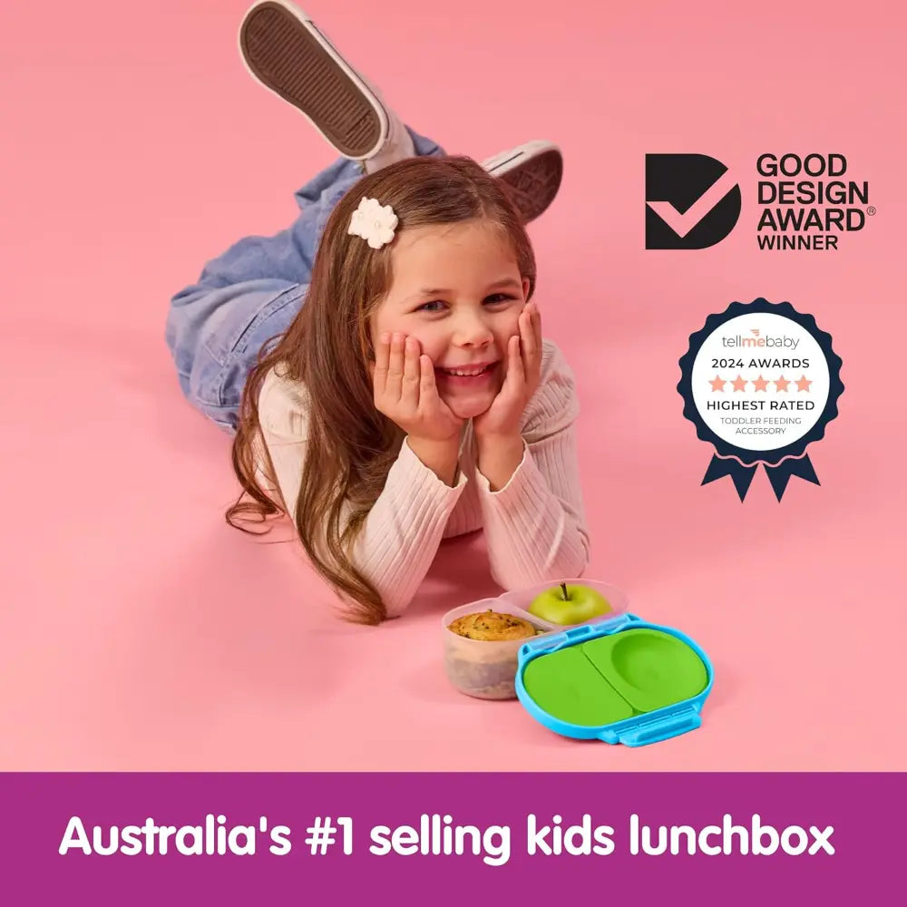 B.Box Leak Proof 2 sections Snackbox for Toddlers - Easy to Carry & BPA free