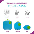 B.Box Leak Proof 2 sections Snackbox for Toddlers - Easy to Carry & BPA free