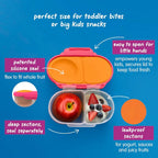 B.Box Leak Proof 2 sections Snackbox for Toddlers - Easy to Carry & BPA free