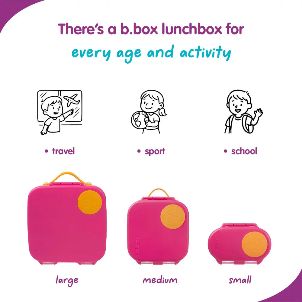 B.Box Leak Proof 2 sections Snackbox for Toddlers - Easy to Carry & BPA free
