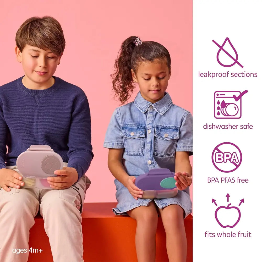 B.Box Leak Proof 2 sections Snackbox for Toddlers - Easy to Carry & BPA free