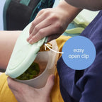 B.Box Leak Proof 2 sections Snackbox for Toddlers - Easy to Carry & BPA free - Lemon Twist Yellow