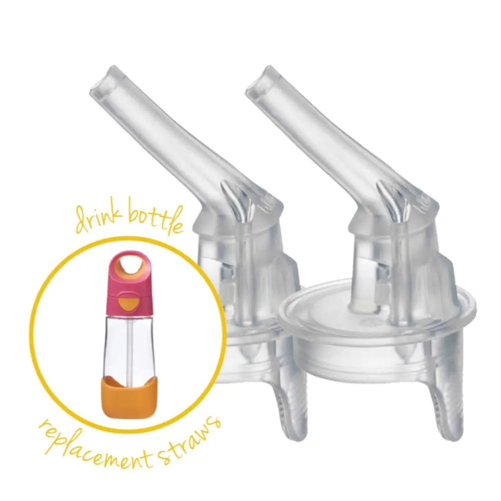 B.Box Tritan™ Drink Bottle Replacement Straw Tops – 2 Pack (450ml & 600ml)