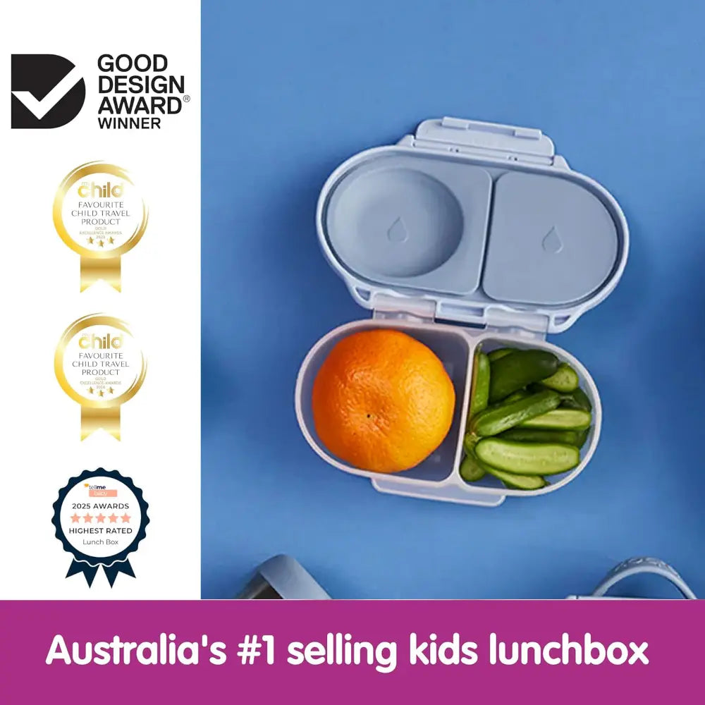 B.Box Leak Proof 2 sections Snackbox for Toddlers - Easy to Carry & BPA free