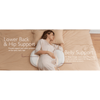 Momcozy Maternity Accessory Portable Maternity Pillow - Grey
