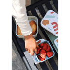 Beaba Snack Box - Easy-to-Open Lids, Stackable, Lightweight, Leak-Resistant, Ideal for Kids Lunches & Snacks Containers and Microwave Safe, Travel Friendly, Set of 3, (500ml, 350ml, 230ml), Multicolor