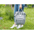 Beaba Wellington Diaper Bag – Stylish Backpack for Moms & Dads – Large Capacity Baby Bag with Changing Mat, Insulated Bottle Holder, Multiple Pockets, Durable, Water-Resistant – Travel & Everyday Use