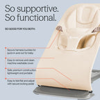 Ergobaby Evolve 3-in-1 Bouncer, Adjustable Multi-Position Baby Bouncer Seat with Newborn Insert, Head to Hip Support, Ergonomic & Lightweight Rocking Chair, Folds Flat for Easy Storage, 2-13 Kgs, 0 - 2 Years