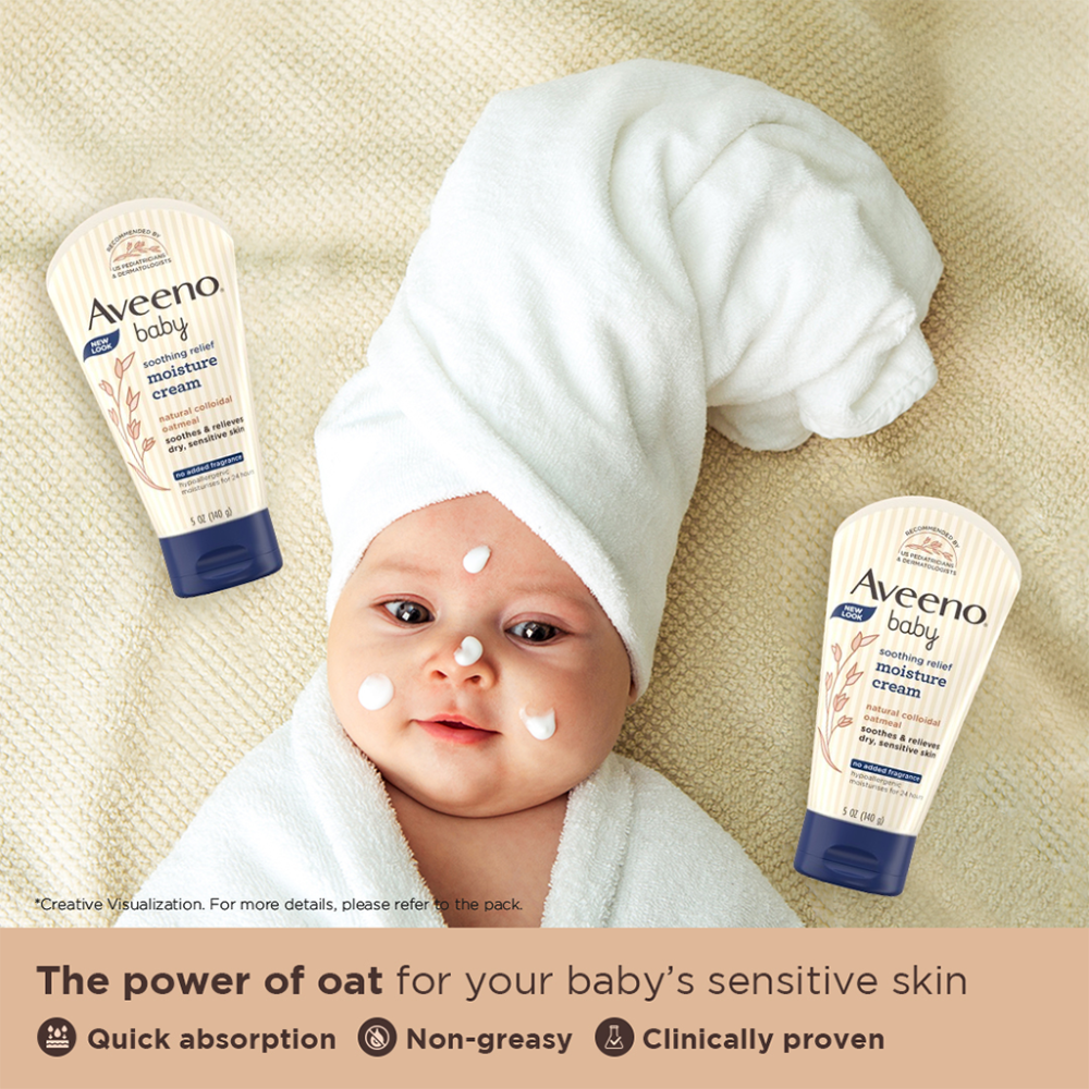 Aveeno Baby Soothing Relief Moisture Cream - 140gms