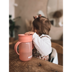 Beaba 360° Baby Learning Cup with Anti-Drip Disc, Patented Anti-Leak System, Dual handle & Spillproof Sippy Cup for Toddlers, Lightweight & Easy Grip Removable Handles, with Hygienic Lid, 340 ml, 12 Months+