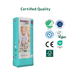 Bambo Nature Premium Baby Tape Diapers for Babies, XL Size (12-18 Kgs), Super Absorbent, Breathable, Extra Soft, Dermatologically Tested, Hypoallergenic Infant Nappies With Wetness Indicator