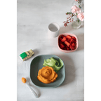 Beaba Silicone 4 Piece Baby Meal Set – Suction Plate, Suction Bowl, Anti-Slip Cup & 2nd Stage Spoon, Non-Slip, Unbreakable, Easy to Clean, BPA-Free Baby Feeding Set for Mess-Free Mealtime Essentials, 4M+