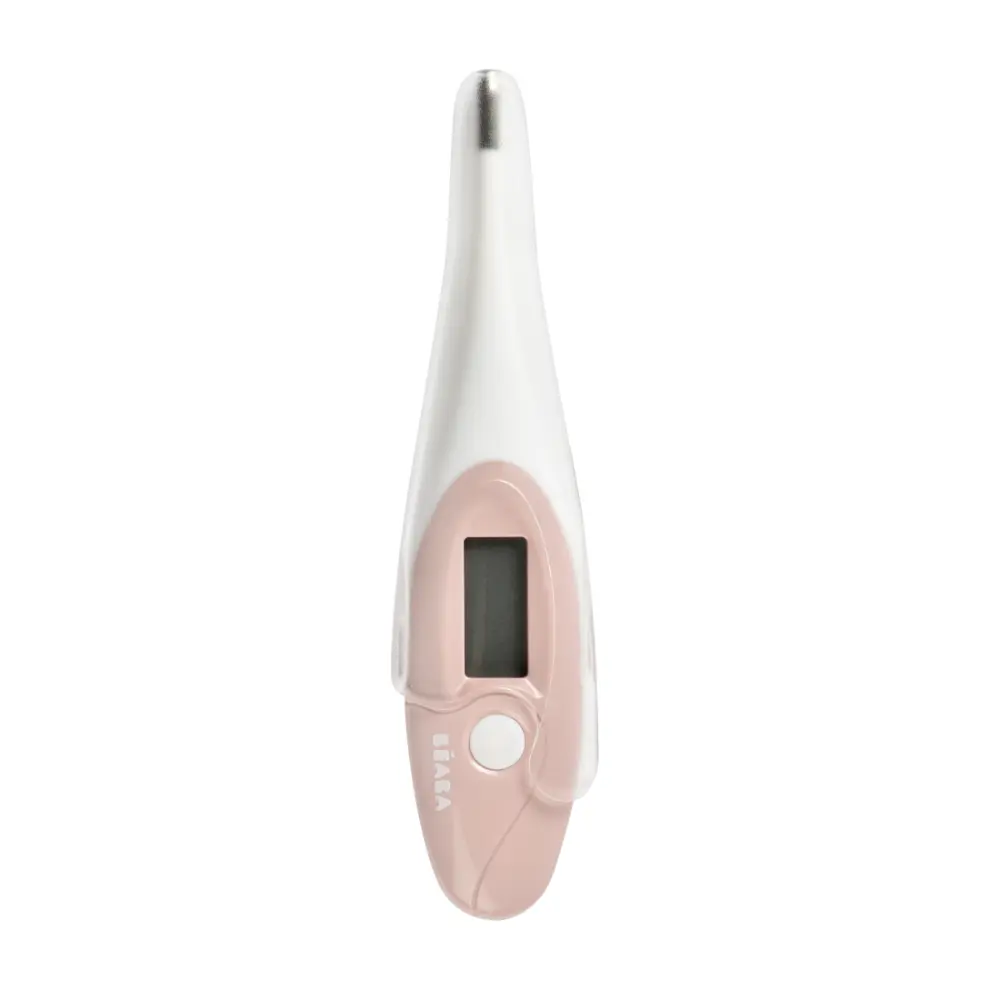 Beaba 9 Baby Toiletry & Grooming Essentials, Includes Thermometer, Hairbrush, Nail Clippers, Nasal Aspirator, Gum Massaging Toothbrush, Teether Baby Scissors, Bath Thermometer, Nail File, and Multi-Compartment Travel Pouch