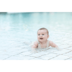 Bambo Nature Premium Disposable Swim Diaper Pants - Double Leak Barriers, Soft 360° Elastic Fit, Chemical Free & Leakproof Pool Diapers For Babies, Waterproof Toddler Swimming Swimsuit, Kids 7-12 kgs, 12 Count