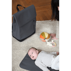 Beaba Oslo Baby Diaper Bag – Multifunctional Travel Baby Backpack with Large Capacity, Multi-Pocket Organizer with Changing Pad, Insulated Bottle Pouch & Stroller Clips – Ideal for Moms & Dads On the Go