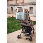 Beaba Mini Paris Baby Diaper Bag – Multifunctional Travel Baby Bag with 5L Capacity, Multi-Pocket Organizer with Stroller Clips, 100% Cotton, Ideal for Moms & Dads