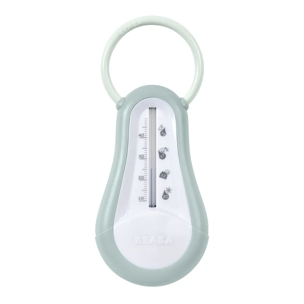 Beaba 9 Baby Toiletry & Grooming Essentials, Includes Thermometer, Hairbrush, Nail Clippers, Nasal Aspirator, Gum Massaging Toothbrush, Teether Baby Scissors, Bath Thermometer, Nail File, and Multi-Compartment Travel Pouch