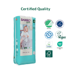 Bambo Nature Premium Baby Pants Diapers for Babies, Large Size (7-12 Kgs), Super Absorbent, Breathable, Extra Soft, Dermatologically Tested, Hypoallergenic Infant Nappies With Wetness Indicator