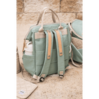 Beaba Wellington Diaper Bag – Stylish Backpack for Moms & Dads – Large Capacity Baby Bag with Changing Mat, Insulated Bottle Holder, Multiple Pockets, Durable, Water-Resistant – Travel & Everyday Use