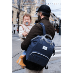 Beaba Wellington Diaper Bag – Stylish Backpack for Moms & Dads – Large Capacity Baby Bag with Changing Mat, Insulated Bottle Holder, Multiple Pockets, Durable, Water-Resistant – Travel & Everyday Use