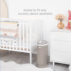 Ubbi Steel Odor Locking Diaper Pail - Matte Taupe