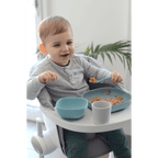 Beaba Silicone 4 Piece Baby Meal Set – Suction Plate, Suction Bowl, Anti-Slip Cup & 2nd Stage Spoon, Non-Slip, Unbreakable, Easy to Clean, BPA-Free Baby Feeding Set for Mess-Free Mealtime Essentials, 4M+