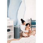 Ubbi Steel Odor Locking Diaper Pail - Open Water